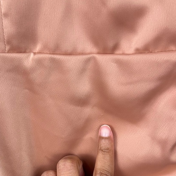 CAMILA COELHO Karin Side Slit Off Shoulder Satin Midi Dress Pink Sz XS - Picture 11 of 11